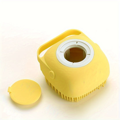 Pet Shampoo Brush with Storage