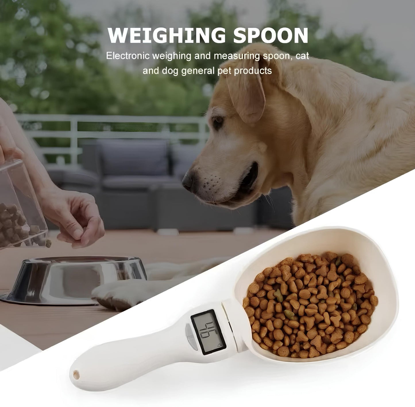 Electronic pet food scale